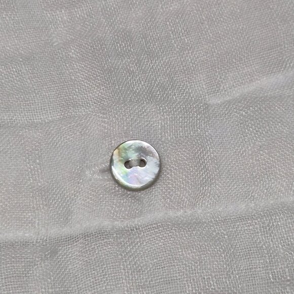 Eileen Fisher Women's Shirt Size S White Mandarin Collar Boxy  Linen-blend (60) - Picture 7 of 12